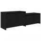 Preview: TV-Schrank Schwarz 146,5x35x50 cm Holzwerkstoff