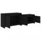 Preview: TV-Schrank Schwarz 146,5x35x50 cm Holzwerkstoff