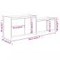 Preview: TV-Schrank Schwarz 146,5x35x50 cm Holzwerkstoff