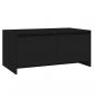 Preview: Couchtisch Schwarz 90x50x41,5 cm Holzwerkstoff