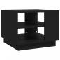 Preview: Couchtisch Schwarz 55x55x43 cm Holzwerkstoff