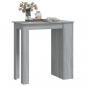 Preview: Bartisch mit Regal Grau Sonoma 102x50x103,5cm Holzwerkstoff