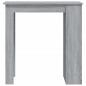 Preview: Bartisch mit Regal Grau Sonoma 102x50x103,5cm Holzwerkstoff