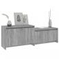 Preview: TV-Schrank Grau Sonoma 146,5x35x50 cm Holzwerkstoff