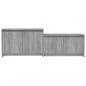 Preview: TV-Schrank Grau Sonoma 146,5x35x50 cm Holzwerkstoff