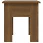 Preview: Couchtisch Braun Eichen-Optik 40x40x42 cm Holzwerkstoff