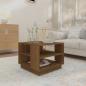 Preview: Couchtisch Braun Eichen-Optik 55x55x43 cm Holzwerkstoff