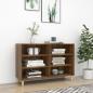 Preview: ARDEBO.de - Sideboard Braun Eichen-Optik 103,5x35x70 cm Holzwerkstoff