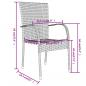 Preview: 3-tlg. Garten-Essgruppe Poly Rattan Braun