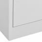 Preview: Aktenschrank Hellgrau 90x46x103 cm Stahl