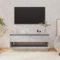 Preview: ARDEBO.de - TV-Schrank Betongrau 102x41x44 cm Holzwerkstoff