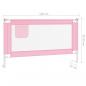 Preview: Kleinkind-Bettschutzgitter Rosa 140x25 cm Stoff