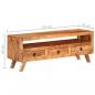 Preview: TV-Schrank 110x30x40 cm Massivholz Akazie