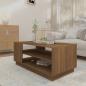 Preview: Couchtisch Braun Eichen-Optik 102x55x43 cm Holzwerkstoff