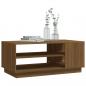 Preview: Couchtisch Braun Eichen-Optik 102x55x43 cm Holzwerkstoff