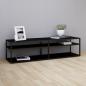 Preview: ARDEBO.de - TV-Schrank Schwarz 160x40x40,5 cm Hartglas