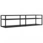 Preview: TV-Schrank Schwarz 160x40x40,5 cm Hartglas