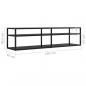 Preview: TV-Schrank Schwarz 160x40x40,5 cm Hartglas