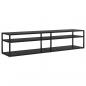 Preview: TV-Schrank Schwarz 180x40x40,5 cm Hartglas