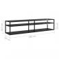 Preview: TV-Schrank Schwarz 180x40x40,5 cm Hartglas