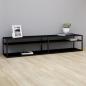 Preview: ARDEBO.de - TV-Schrank Schwarz 200x40x40,5 cm Hartglas