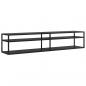 Preview: TV-Schrank Schwarz 200x40x40,5 cm Hartglas