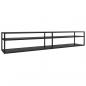 Preview: TV-Schrank Schwarz 220x40x40,5 cm Hartglas