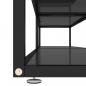 Preview: TV-Schrank Schwarz 220x40x40,5 cm Hartglas