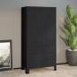 Preview: ARDEBO.de - Industrial Kleiderschrank Schwarz 90x50x180 cm Metall