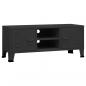 Preview: TV-Schrank Industrie-Stil Schwarz 105x35x42 cm Metall