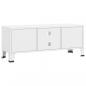 Preview: TV-Schrank Industrie-Stil Weiß 105x35x42 cm Metall