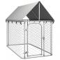 Preview: ARDEBO.de - Outdoor-Hundezwinger mit Dach 200x100x150 cm