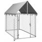 Preview: Outdoor-Hundezwinger mit Dach 200x100x150 cm