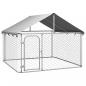 Preview: ARDEBO.de - Outdoor-Hundezwinger mit Dach 200x200x150 cm