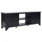 Preview: ARDEBO.de - TV-Schrank Schwarz 108x30x40 cm Massivholz Paulownia