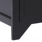 Preview: TV-Schrank Schwarz 108x30x40 cm Massivholz Paulownia