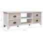 Preview: TV-Schrank 108x30x40 cm Massivholz Paulownia