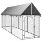 Preview: ARDEBO.de - Outdoor-Hundezwinger mit Dach 400x100x150 cm