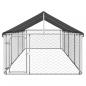 Preview: Outdoor-Hundezwinger mit Dach 600x200x150 cm