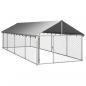 Preview: Outdoor-Hundezwinger mit Dach 600x200x150 cm