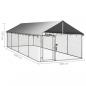 Preview: Outdoor-Hundezwinger mit Dach 600x200x150 cm