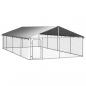 Preview: Outdoor-Hundezwinger mit Dach 600x300x150 cm