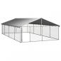 Preview: Outdoor-Hundezwinger mit Dach 600x300x150 cm