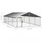 Preview: Outdoor-Hundezwinger mit Dach 600x300x150 cm