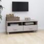 Preview: TV-Schrank HAMAR Weiß 106x40x40 cm Massivholz Kiefer