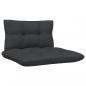 Preview: 3-tlg. Garten-Lounge-Set mit Kissen Schwarz Kiefer Massivholz