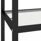 Preview: Regal Transparent und Schwarz 100x36x90 cm Gehärtetes Glas