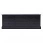 Preview: TV-Schrank Schwarz 108x30x40 cm Massivholz Paulownia