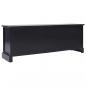 Preview: TV-Schrank Schwarz 108x30x40 cm Massivholz Paulownia