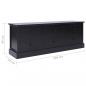 Preview: TV-Schrank Schwarz 108x30x40 cm Massivholz Paulownia